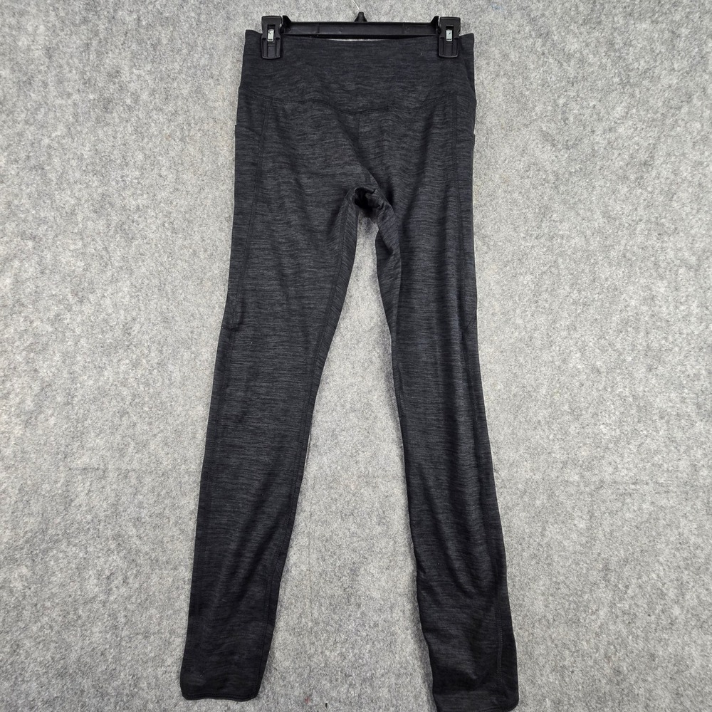 Gaiam High Rise Pocket Leggings Small S Charcoal Gray Space Dye Yoga Pants